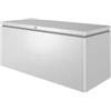 Biohort Baule da esterno impermeabile biohort loungebox 200 in acciaio zincato argento metallizzato 1400 lt 199x80x81 cm - cod. 64075