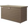 Biohort Baule da esterno impermeabile biohort 130 in acciaio zincato bronzo metallizzato 460 lt 134x62x71 cm - cod. 62040