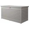 Biohort Baule da esterno impermeabile biohort 160 in acciaio zincato grigio quarzo metallizzato 830 lt 160x79x83 cm - cod. 68060