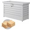 Biohort Baule postale per pacchi impermeabile biohort paket-box 100 in acciaio zincato argento metallizzato 195 lt 101x46x61 cm - cod. 64910