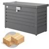 Biohort Baule postale per pacchi impermeabile biohort paket-box 100 in acciaio zincato grigio scuro metallizzato 195 lt 101x46x61 cm - cod. 65910