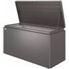 Biohort Baule da esterno impermeabile biohort loungebox 160 in acciaio zincato grigio scuro metallizzato 850 lt 160x70x83,5 cm - cod. 65065