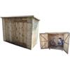 Armadio ripostiglio da esterno in legno 212x100x140/158 cm