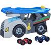 PJ Masks - Super Pigiamini, Camion Trasporta Eroi, 2 Veicoli Giocattolo di Supereroi Duo Racer, Giocattoli per Bambini e Bambine in età prescolare