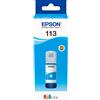 EPSON RICARICA INCHIOSTRO ORIGINALE 113 CIANO PIGMENTATO PER EPSON ECOTANK 70 ml - EPSON - C13T06B240