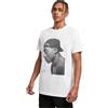 Mister Tee Tupac Cracked Background Tee T-Shirt, Bianco, M Uomo