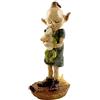 Top Collection Statua in miniatura per giardino delle fate e terrario, elfo folletto che abbraccia rana