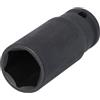 BRILLIANT TOOLS BT022667 Bussola per avvitatore a impulsi esagonale 1/2 24 mm, lunga [Powered by KS TOOLS]