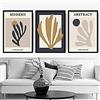 Artze Wall Art Stampa artistica da parete in stile matisse, 50 cm di larghezza x 70 cm di altezza, crema/beige