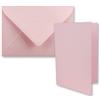 FarbenFroh by GUSTAV NEUSER 10 biglietti pieghevoli formato DIN B6 con buste, colore rosa, 120 x 170 mm, ideali per biglietti di invito, matrimonio, battesimo, comunione, cresima. Marchio: FarbenFroh