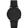 KOMONO Lewis Black Suede Men's Unisex Japanese Quartz Analogue Watch with Suede Strap