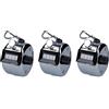Hsthe Sea Contapassi clicker contatore Manuale 3 Pezzi, contatori manuali, contatore di quantità Meccanico in Metallo Senza Funzionamento a Batteria, per Allenatore Sportivo, Argento