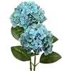 Briful Fiori artificiali di ortensia realistici al tatto, fiori finti alti 63 cm, piante di ortensia a stelo lungo, fiori artificiali blu, per esterni, giardino, matrimonio, decorazione per la casa