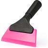 Ehdis Tergivetro, 5" Tergicristallo per Doccia, in Gomma, Tergivetro per Lavavetri, Tergipavimentò, Utensile di Pulizie Ideale per Vetri, Specchi, Cabina de Bagno, Rosa