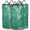 GardenMate 3X 120L Sacchi da giardinaggio - Sacchi per rifiuti da giardino - Polipropilene (PP) 150gsm - Robusto, antistrappo, idrorepellente