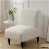 JORTUIO Copripoltrona Senza Braccioli Elasticizzato, 1 Posto Universale Senza Braccioli Copridivano,Moderna Antiscivolo Accent Chair Cover Protettiva Rimovibile Lavabile con Fondo Elastico