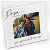 Generico Idea regalo festa del papà. Cornice papà portafoto personalizzata con nome. Regalo per papà. Stampa foto inclusa. Quadretto foto papà. (18 x 13 cm | ORIZZONTALE, Papà 1)