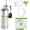 FZONE 2.5L Aquarium CO2 Generator System Carbon Dioxide Reactor Kit con regolatore e valvola ad ago per Acquario Piante Serbatoi (2.5L(with solenoid))
