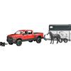 Bruder - Pick-Up RAM 2500 Power Wagon con Rimorchio e Cavallo