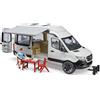Bruder Mercedes Benz Sprinter Camper con Conducente e Set Campeggio 02672 - REGISTRATI! SCOPRI ALTRE PROMO