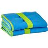Playshoes Multifunzione Asciugamano da Bagno in Microfibra, Blu 7 (Blue), 40 x 80 cm - 2er Pack