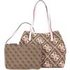 GUESS Vikky Tote, Borsa Donna, Latte Logo/Pale Rose, Unica