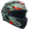 Agv casco integrale K-3 E2206 MPLK Decept - Matt Black Green Red taglia L