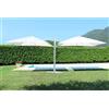 VivaGarden Ombrellone da Giardino 3x3 mt Antivento in Alluminio Telo in Poliestere colore Bianco Archimede - OM807220