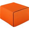 EvergreenWeb Pouf Letto Singolo con Tessuto 3D Bed Friend Arancione