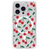 OtterBox Cover per iPhone 14 Pro Symmetry+ Clear per MagSafe, resistente a shock e cadute fino a 2 metri, sottile, testata 3x norme MIL-STD 810G, CHERRY ON TOP