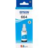EPSON RICARICA INCHIOSTRO ORIGINALE T6642 CIANO PER EPSON ECOTANK 70 ml - EPSON - C13T664240