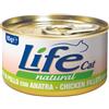 LIFE PET CARE Life cat filetti di pollo con anatra 85 gr