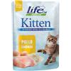 LIFE PET CARE Life cat kitten con pollo 70 gr (3 Pezzi)