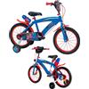 Huffy Bicicletta Spiderman per Bambini Bici Rotelle Borraccia Uomo Ragno 16 Pollici