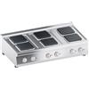 Ristoattrezzature Modello: 112200031752845,Cucina elettrica 6 piastre quadre da banco trifase 15.6 kW 120x70x25h cm
