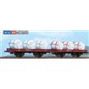 ACME 45124 Set 2 carri FS tipo P, con 3 + 3 contenitori per trasporto birra