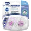 Chicco Succhietto Light Lumi in Silicone 2-6 mesi 2 pezzi
