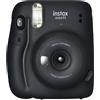 FUJIFIILM INSTAX MINI 11 Fujifilm instax mini 11 Black | Fotocamera a sviluppo istantaneo | Modalità Selfie | Esposizione Automatica | Foto Formato mini 62 x 46 mm