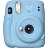 FUJIFIILM INSTAX MINI 11 Fujifilm instax mini 11 Sky Blue | Fotocamera a sviluppo istantaneo | Modalità Selfie | Esposizione Automatica | Foto Formato mini 62 x 46 mm