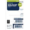 Filofax Agenda 2024 inglese con settimana su due pagine, colore: bianco