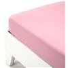 Lenzuola Jersey Caleffi con angoli estensibili NO STIRO, rosa, 90x200