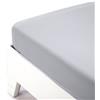 Lenzuola Jersey Caleffi con angoli estensibili NO STIRO, argento, 180x200
