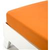 Lenzuola con angoli matrimoniali coordinabili TINTA UNITA di Caleffi, arancio-2