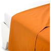 Lenzuolo sopra TINTA UNITA in cotone coordinabile 2 piazze Caleffi, arancio-2