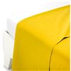 Lenzuolo sopra TINTA UNITA in cotone coordinabile letto 1 piazza Caleffi, giallo-sole