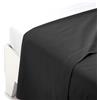 Lenzuolo sopra TINTA UNITA in cotone coordinabile letto 1 piazza Caleffi, nero