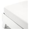 Lenzuola Jersey Caleffi con angoli estensibili NO STIRO, bianco, 180x200
