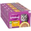 Whiskas 1+ buste 48 x 85 g Alimento umido per gatti - Selezione Carni Bianche in Gelatina
