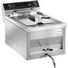 Mec Friggitrice Elettrica da Banco Mec FT12VB- Capacità Olio 12 lt - Con Rubinetto di Scarico