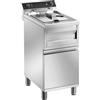 Mec Friggitrice Elettrica da Banco Mec FT12FS- Capacità Olio 12 lt - Con Rubinetto di Scarico - Free Standing